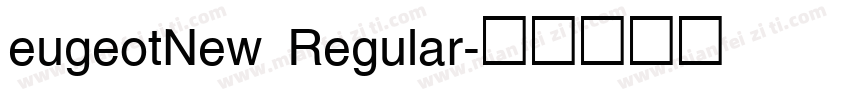 eugeotNew Regular字体转换